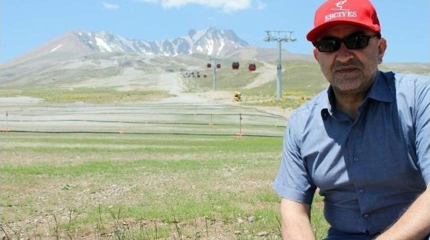 (&ouml;zel Haber) Erciyes Kışın Beyaz, Yazın Yeşil Gelinlik Giyecek