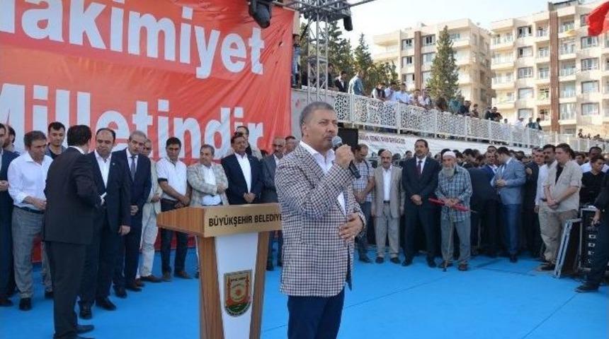 Belediye Başkanı Tarihi Mitingde Konuştu