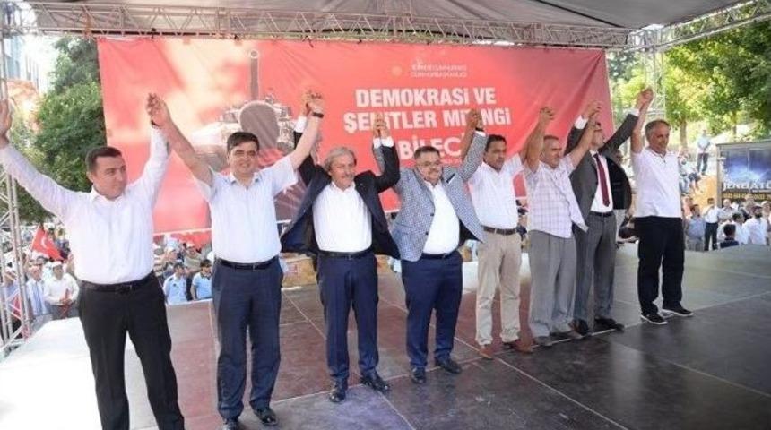 Pazaryeri Halkından Demokrasi N&ouml;betine Tam Destek