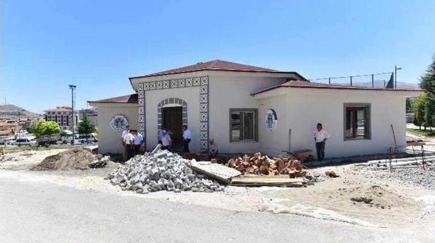 Başkan Gürkan, Muhtar Evi İnşaatında İncelemede Bulundu