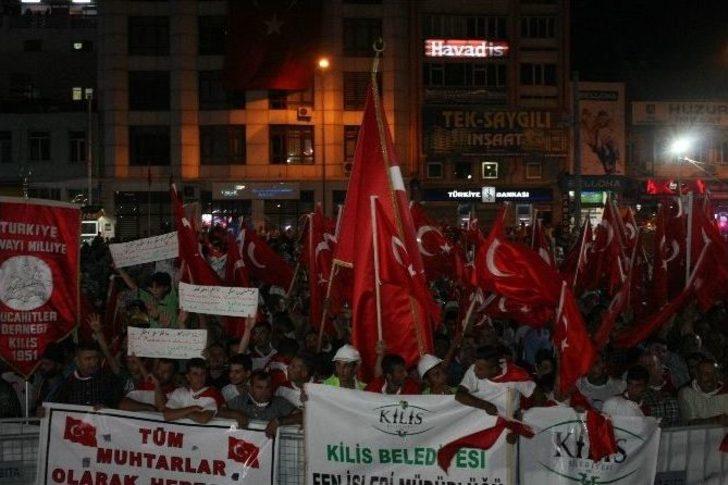 Kilis’te Şehit Astsubay Ömer Halisdemir’e Saygı Yürüyüşü G5