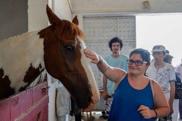 Muratpaşa Belediyesi Özel Çocukları At Çiftliğine Götürdü