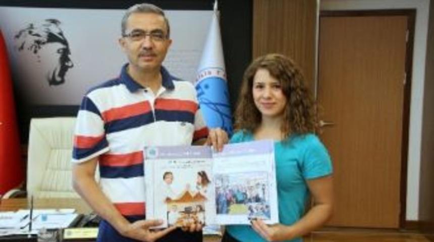 Bilek G&uuml;reşinde Avrupa Şampiyonu Olan G&uuml;listan Korkmaz, Rekt&ouml;r G&uuml;ven&ccedil;&rsquo;i Ziyaret Etti