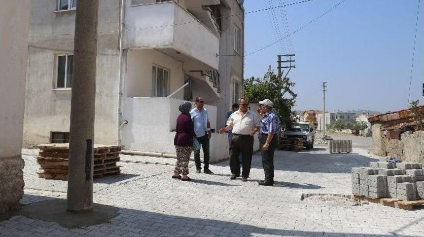 Başkan Uysal Yol Yapım &Ccedil;alışmalarını İnceledi