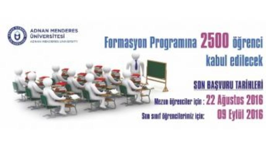 Adü, Pedagojik Formasyon Programı İçin 2500 Kontenjan Açtı