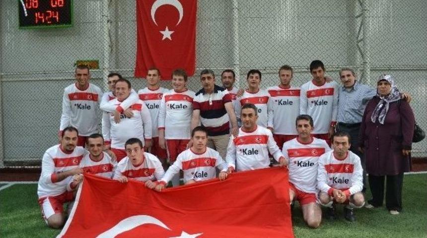 Erzurum&rsquo;da Engelliler Futbol M&uuml;sabakası D&uuml;zenlendi