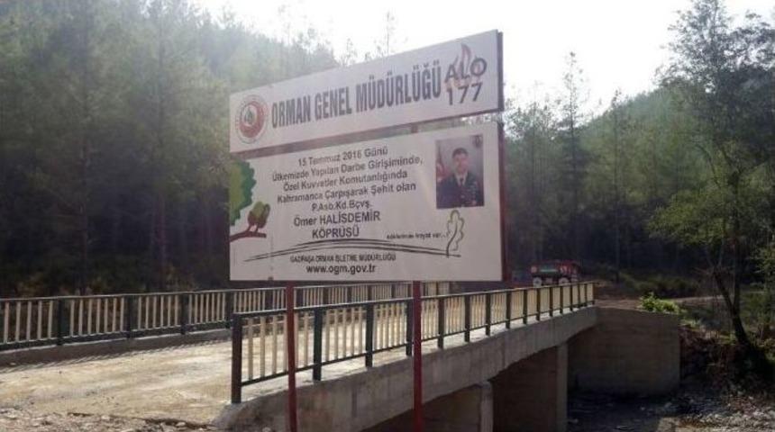 Şehit Astsubay &Ouml;mer Halisdemir&rsquo;in İsmi Antalya&rsquo;da K&ouml;pr&uuml;ye Verildi