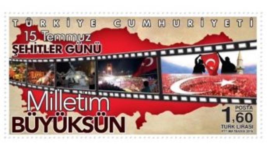 Ptt&rsquo;den &lsquo;15 Temmuz Şehitler G&uuml;n&uuml;&rsquo; Konulu Anma Pulu