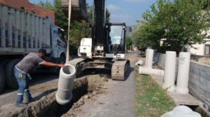Hatay’da Kanalizasyon Hattı Çalışmaları