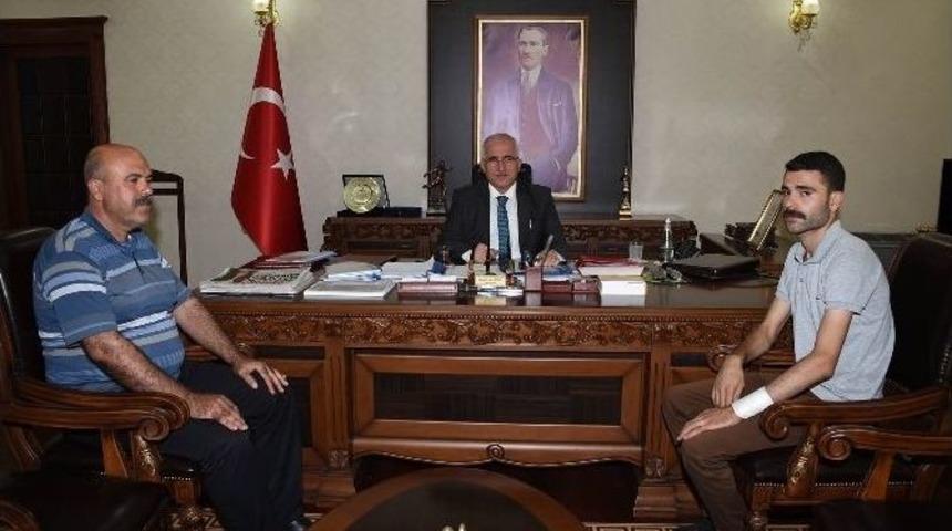 Şanlıurfalı Gazi Vali Tuna&rsquo;yla G&ouml;r&uuml;şt&uuml;