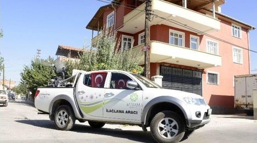 Meram&rsquo;da Haşereyle M&uuml;cadele &Ccedil;alışmaları S&uuml;r&uuml;yor