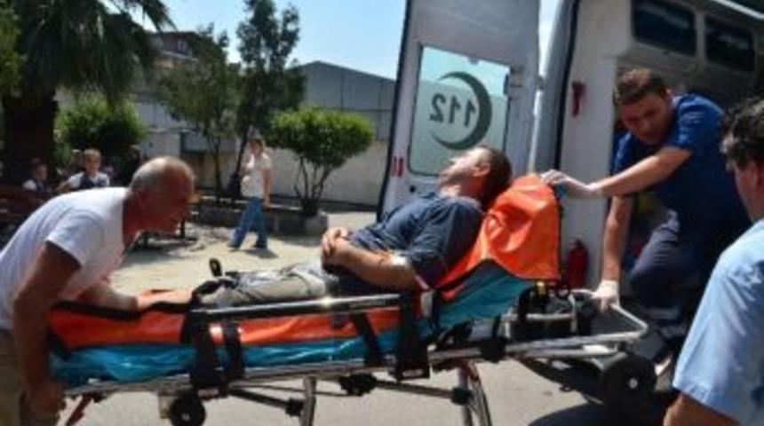 Spiral Makinesiyle Ayağından Yaralandı