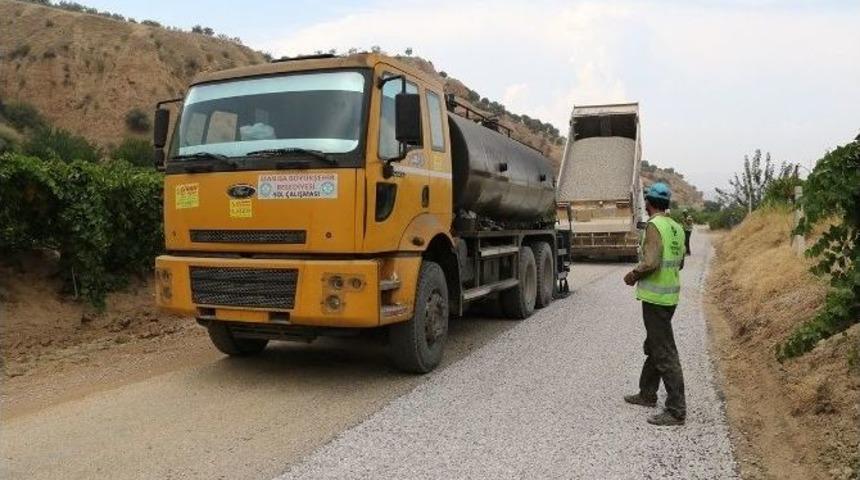 Kavaklıdere Yolunda Asfalt &Ccedil;alışması