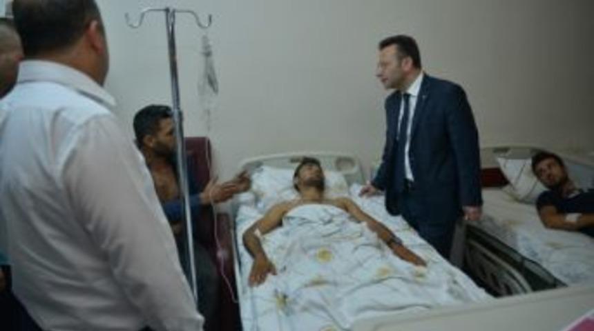 Vali Aksoy Yaralıları Ziyaret Etti