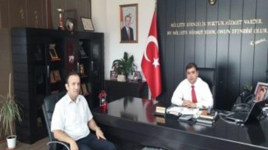 G&uuml;mr&uuml;k M&uuml;d&uuml;r&uuml; Aydeniz&rsquo;den Kızıltoprak&rsquo;a Veda Ziyareti