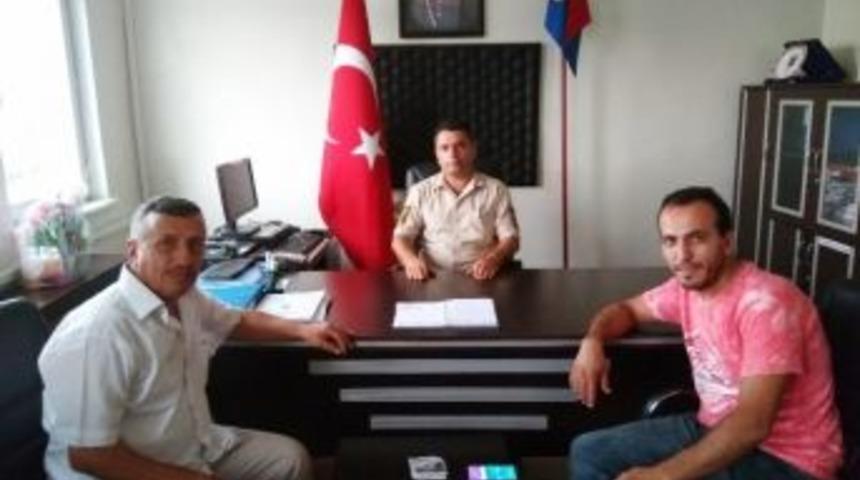 Gazetecilerden İl&ccedil;e Jandarma Komutanı Hakan &Ouml;zg&uuml;l&rsquo;e &rsquo;hayırlı Olsun&rsquo; Ziyareti