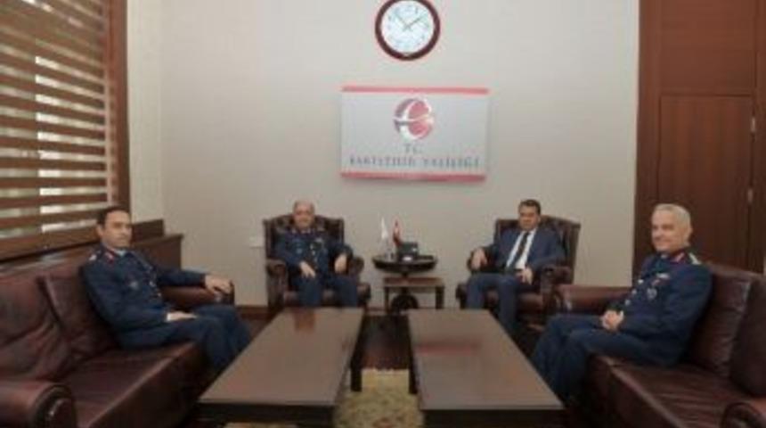 Yeni Atanan Komutanlardan Vali Azmi &Ccedil;elik&rsquo;e Ziyatet