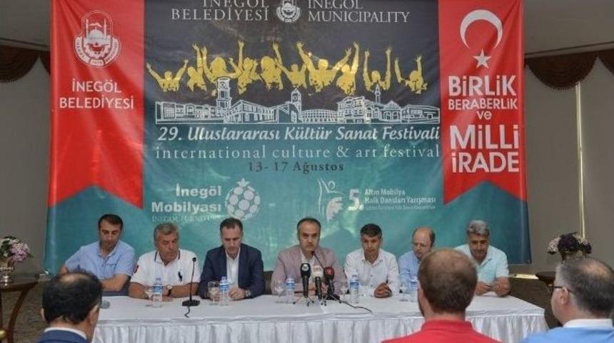 İneg&ouml;l K&uuml;lt&uuml;r Ve Sanat Festivali Başlıyor