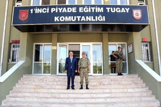 Başkan Ergün’den Tugay Komutanı Güvenç’e Ziyaret