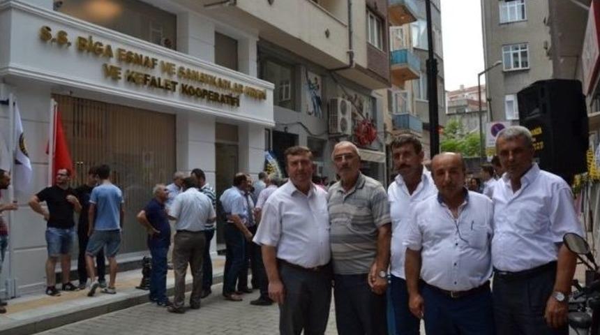 Biga Esnaf Ve Sanatkarlar Kredi Ve Kefalet Kooperatifi Hizmet Binası T&ouml;renle Hizmete Girdi