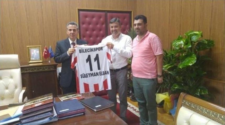 Bilecikspor Kul&uuml;b&uuml; Başkanı Cinoğlu&rsquo;dan Vali Elban&rsquo;a Ziyaret