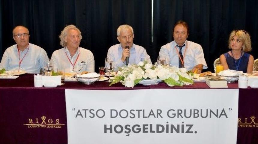 Atso Dostlar Grubu Kumluca Belediye Başkanı &Ccedil;etinkaya&rsquo;yı Konuk Etti
