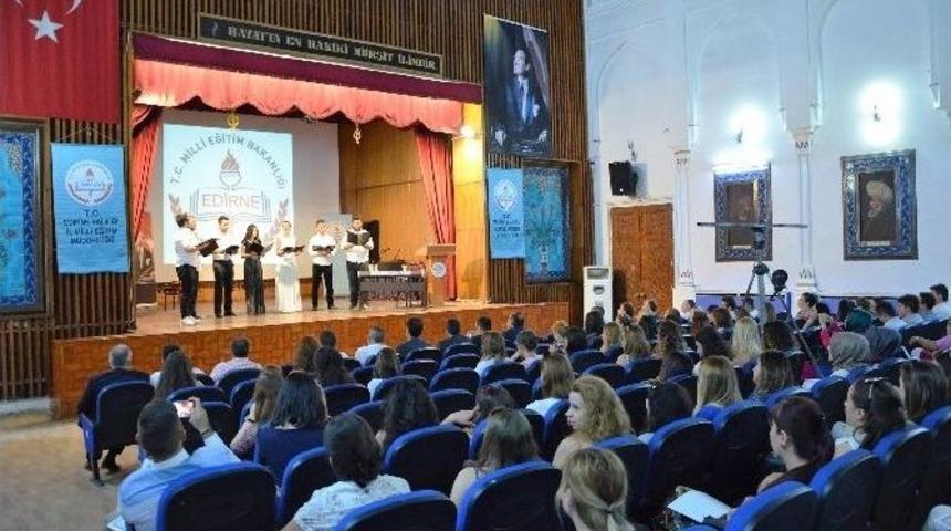 Edirne&rsquo;de &Ouml;ğretmen Adaylarına Sertifikaları Verildi