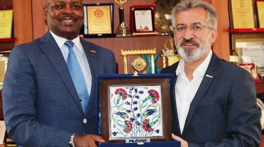 Ruanda B&uuml;y&uuml;kel&ccedil;isi Nkurunziza, M&uuml;siad Konya Şubesi&rsquo;ni Ziyaret Etti
