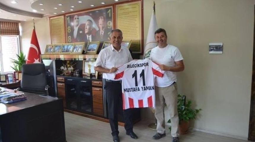 Bilecikspor Başkanı Cinoğlu&rsquo;dan Başkan Yaman&rsquo;a Ziyaret