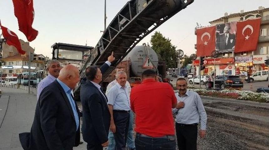 Başkan Cabbar Yol &Ccedil;alışmalarını Denetledi