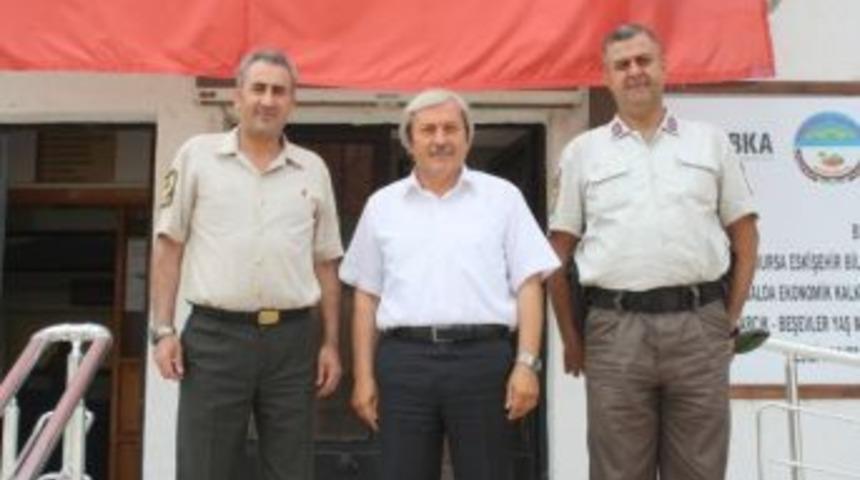 Osmaneli&rsquo;nin Yeni Jandarma Komutanı G&ouml;ksu&rsquo;dan Başkan Şahin&rsquo;e Ziyaret