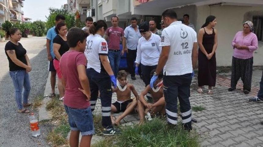 &Ccedil;ocukların Elektrikli Bisiklet Macerası Hastanede Bitti