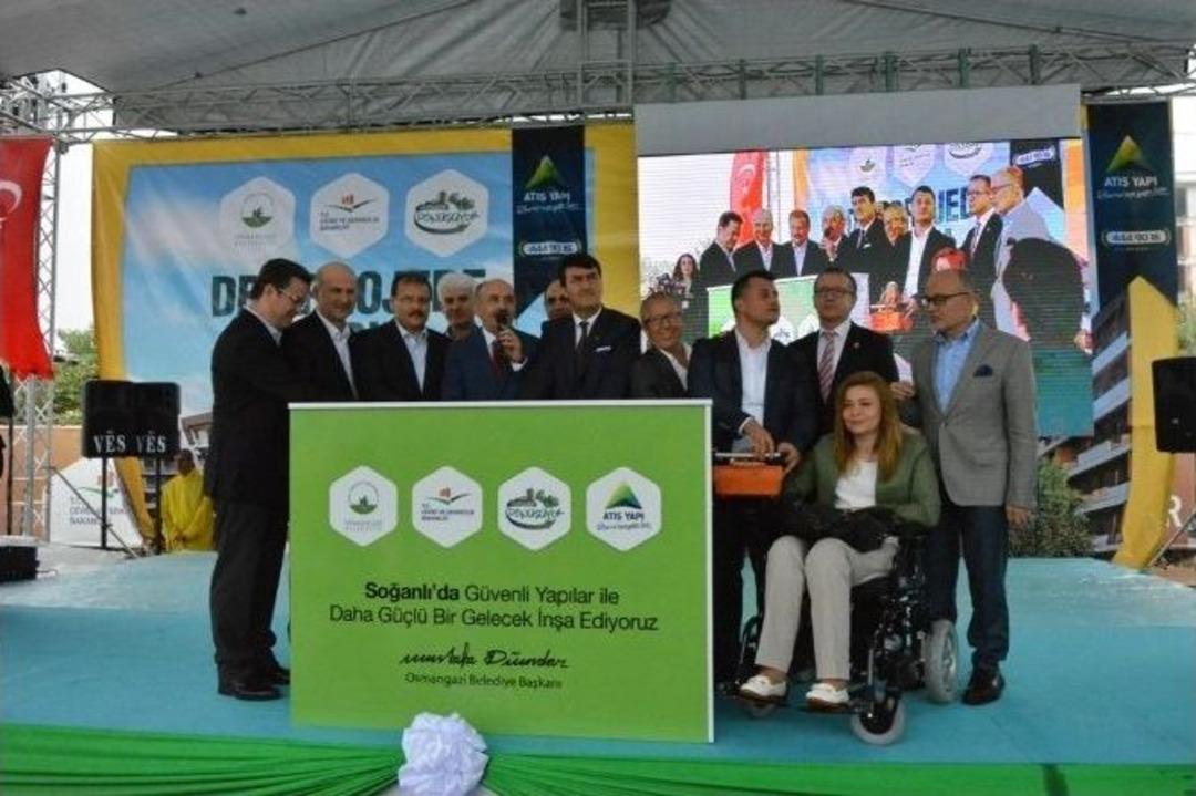Soğanlı Kentsel D&ouml;n&uuml;ş&uuml;m Projesindeki 2 Kısım Temeli Atıldı