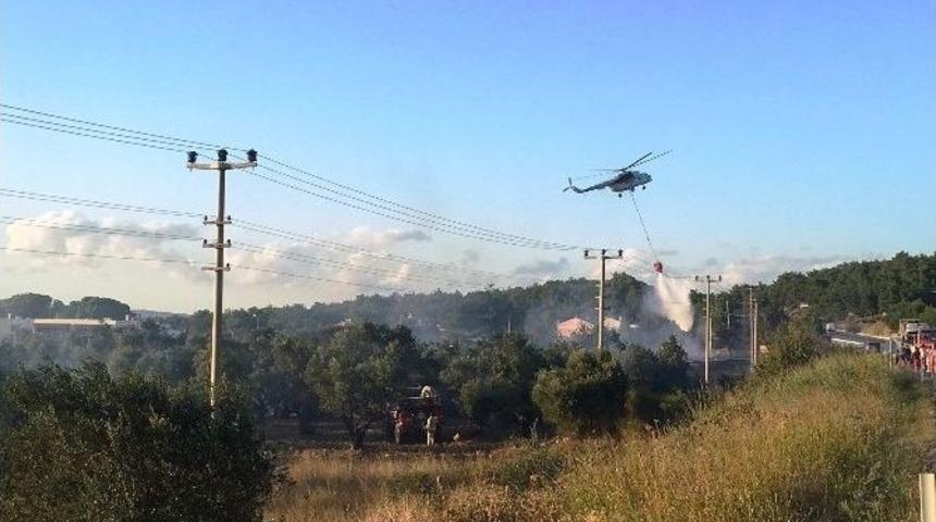 &Ccedil;anakkale&rsquo;de Korkutan Yangın