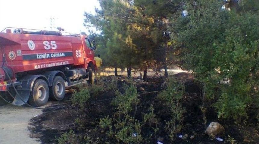 Aliağa&rsquo;da Otluk Alanda Yangın