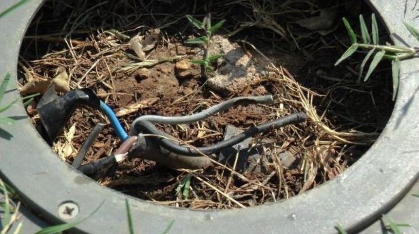 A&ccedil;ıktaki Elektrik Kabloları Tehlike Sa&ccedil;maya Devam Ediyor