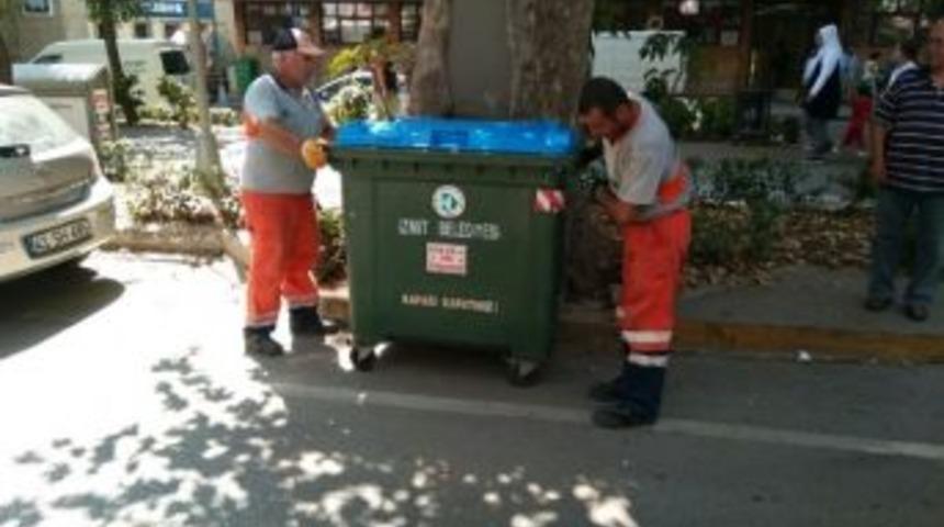 Daha Temiz Bir İzmit İ&ccedil;in Konteynerlere İlave Yapıldı