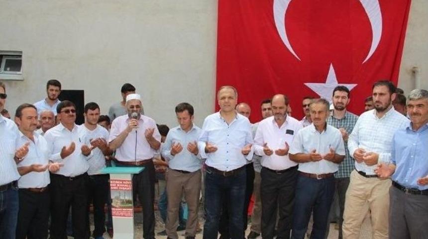 Akören Köyünde Cami Temeli Atıldı