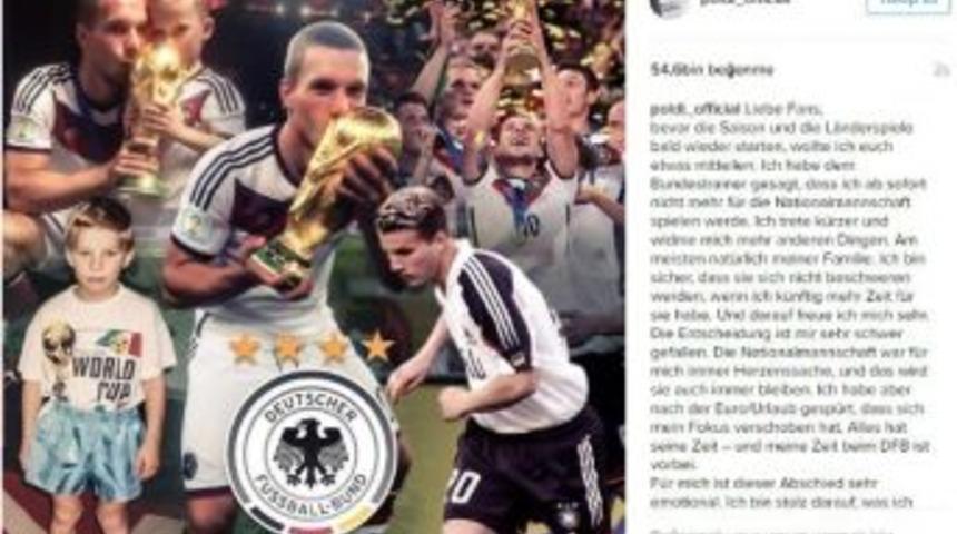 Podolski Milli Takımı Bıraktı