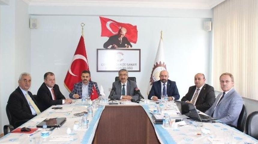 Vali Kılıç’tan Osb’de Değerlendirme Toplantısı