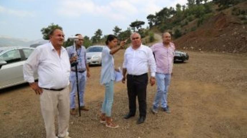 Başkan Tollu, Koramşalı&rsquo;da &Ccedil;alışmaları İnceledi