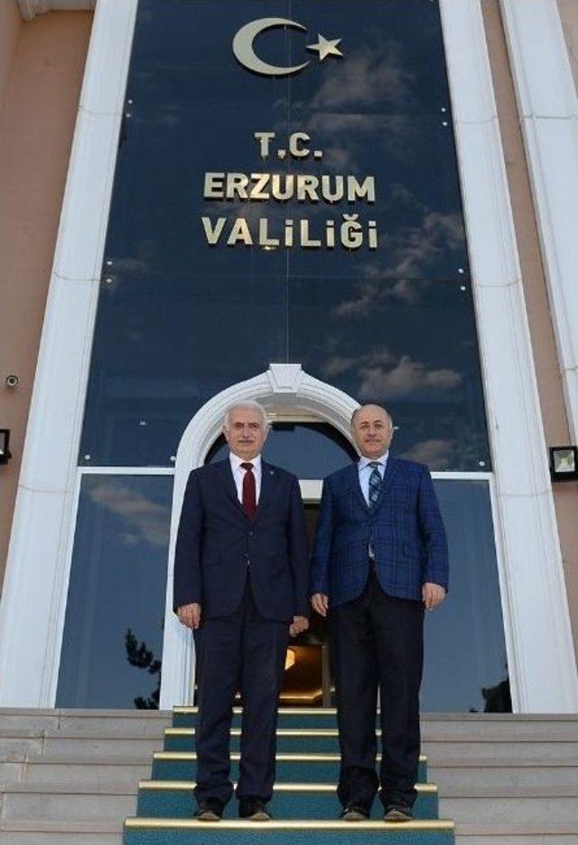 Rektör Koçak’tan Vali Azizoğlu’na Veda Ziyareti