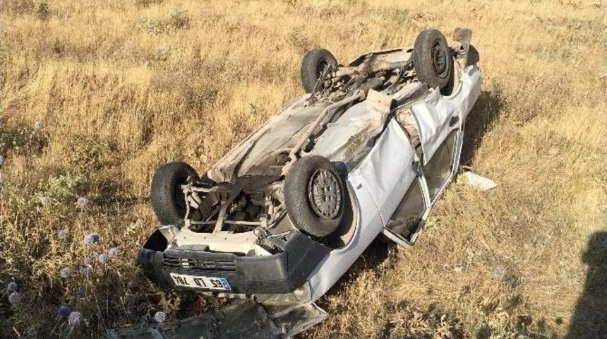 Otomobil Takla Attı: 1 Yaralı