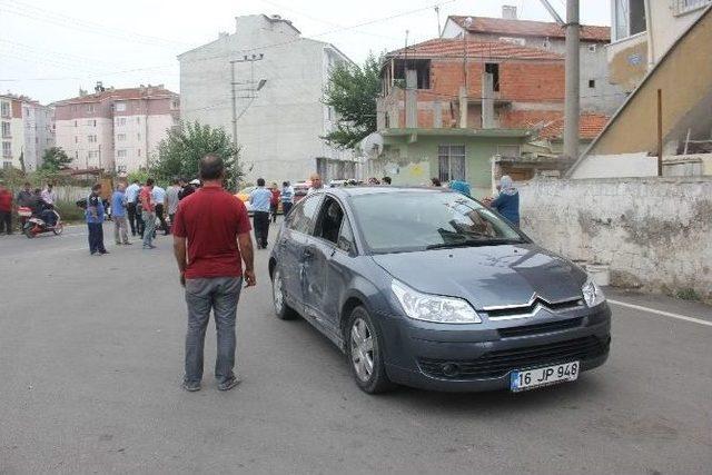 Otomobil İle Motosiklet Çarpıştı: 1 Yaralı