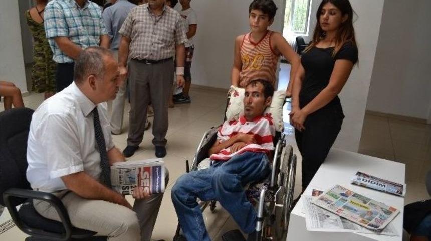 Kaymakam Y&ouml;nden, Engelli Abbas&rsquo;ı Dinledi