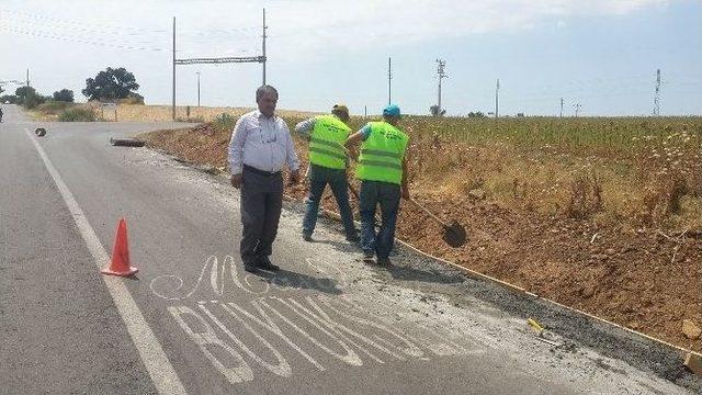 Nato Yolunda Betonlama Çalışması Başladı