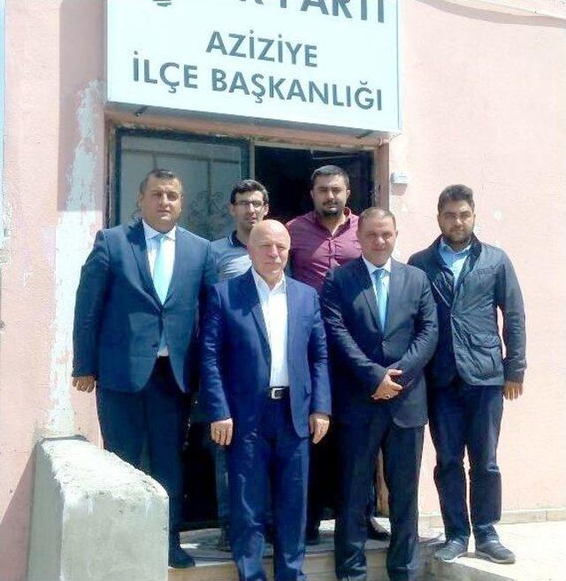 Başkan Sekmen’den Ak Parti Aziziye İlçe Teşkilatına Ziyaret