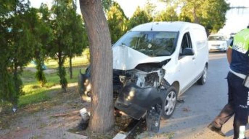 Direksiyon Hakimiyetini Kaybetti, Ağaca &Ccedil;arptı