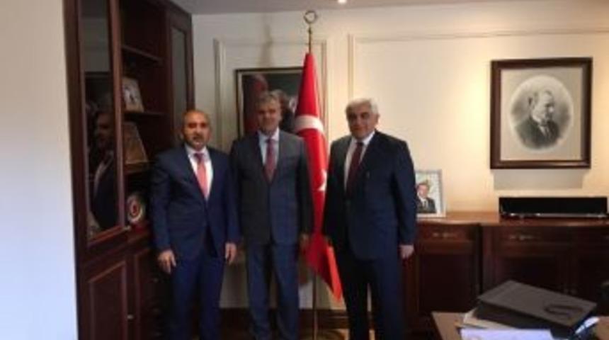 Kilis Belediye Başkanı Hasan Kara, Başbakan Yardımcısı Veysi Kaynak&rsquo;ı Ziyaret Etti
