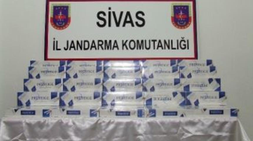 Sivas&rsquo;ta 650 Paket Ka&ccedil;ak Sigara Ele Ge&ccedil;irildi